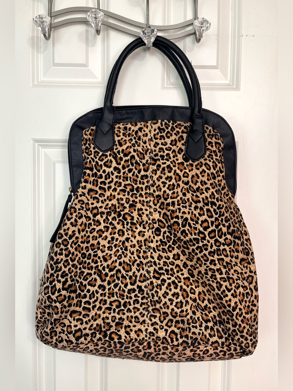Oversized Leopard Print Tote Bag - Picture 2 of 5